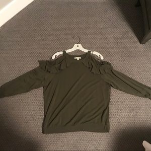 Long sleeve cut out shirt